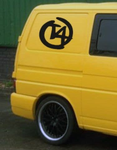 2 x VW T4 Brushed Logo Side Designs