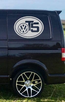 2 X VW T5 Oval Logo Side Designs