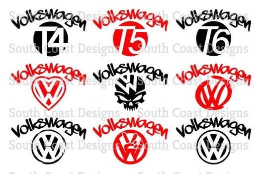 VW Wing Mirror Decal Sets