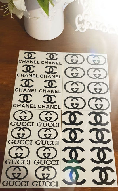 Gucci & Chanel Sticker Selection