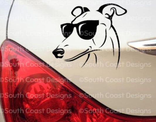 Copy of Cool Whippet/Lurcher in Sunglasses - Front Facing