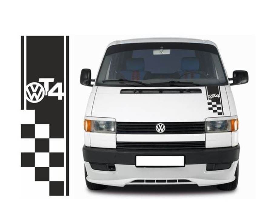 VW Volkswagen T4 camper van with pop top and bonnet protector Stock Photo -  Alamy
