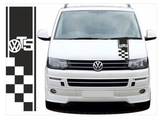 T5 VW Campervan Graphic Decal Logo Bonnet Stripe