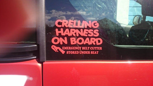 Crelling Harness Sticker - Add Your Own Belt Cutter Location