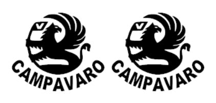 2 x Campavaro Vauxhall Logo Stickers