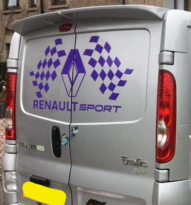 Renault Sport Back Door Decal - Choice Of Colour