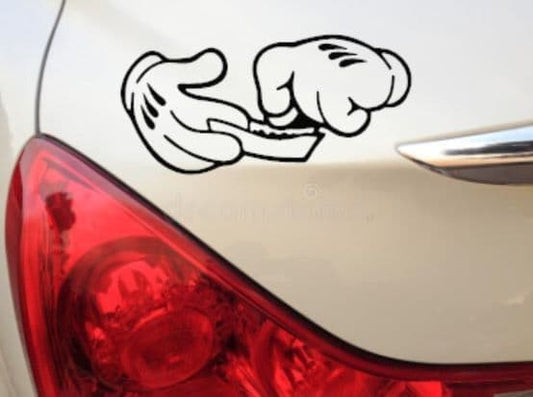 Disney Hands Joint Sticker Funny Decal