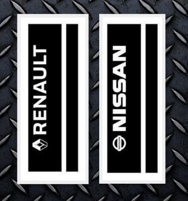 Double Stripe Bonnet Sticker - Vauxhall - Renault Or Nissan