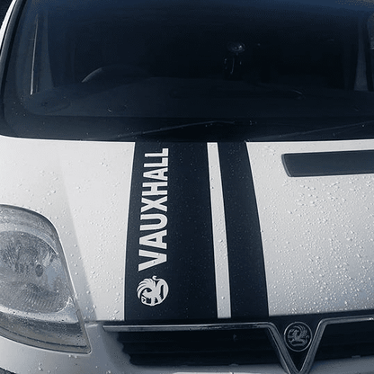 Double Stripe Bonnet Sticker - Vauxhall - Renault Or Nissan
