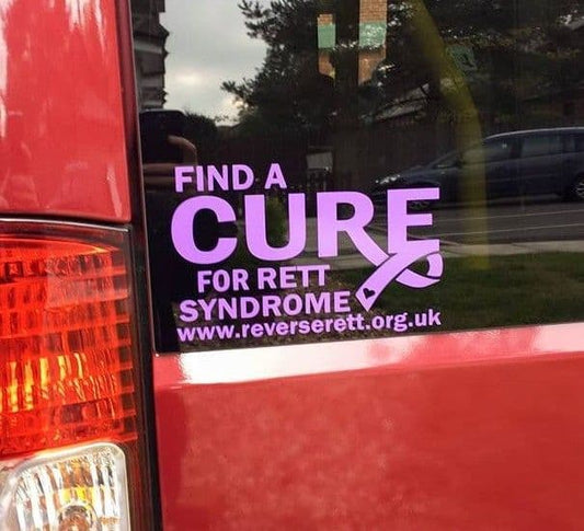 Find A Cure For Rett Syndrome - Vehicle Sticker