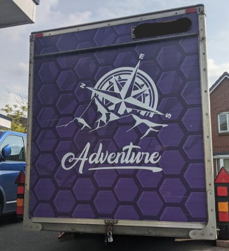 1 X Large Adventure & Compass Decal