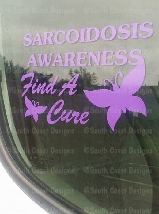 Sarcoidosis Awareness Find A Cure - Car Sticker