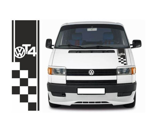 T4 VW Campervan Graphic Decal Logo Bonnet Stripe