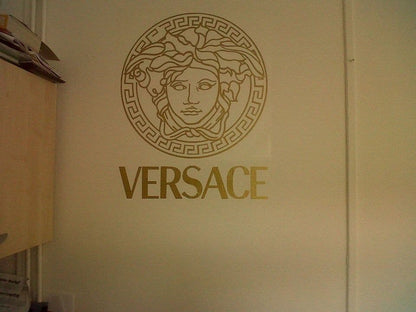 Versace Logo With Words Wall Sticker