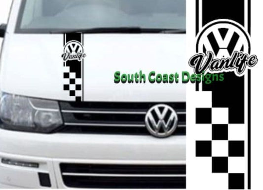 VW Campervan Graphic Decal Vanlife Bonnet Stripe